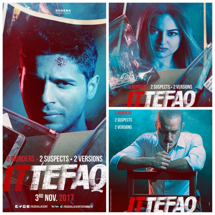 Ittefaq New Posters: में सिद्धार्थ मल्होत्रा और सोनाक्षी सिन्हा को मिल रही है किस बात की सजा?