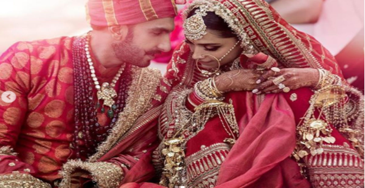 DeepVeer Wedding Photo: परंपरा के बीच दिखा शाही अंदाज, राजा-रानी की तरह नजर आए दीपवीर