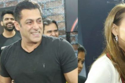 Salman Khan and Iulia Vantur at a fitness event