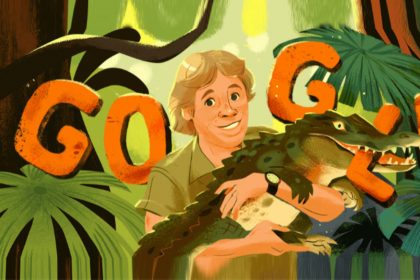 Google Doodle Steve Irwin Crocodile Hunter