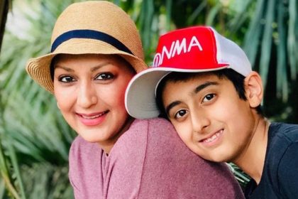 Sonali Bendre with Son