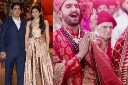 L-Akash Ambani and Shloka Mehta: R- Ranveer Singh And Deepika Padukone