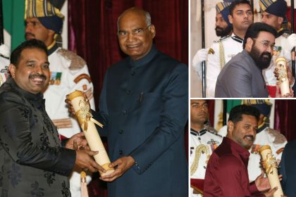 Prabhu Deva Shankar Mahadevan Mohanlal and many more gets Padma Awards by President Ram Nath Kovind