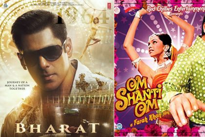 Bharat Salman Khan Om Shanti Om Shah Rukh Khan Akshay Kumar Ranbir Kapoor retro looks films