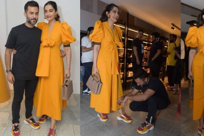 Sonam Kapoor and Anand Ahuja at FILA Launch