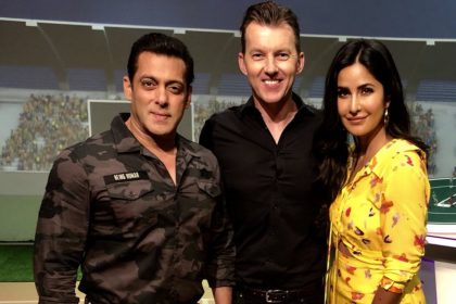 Salman Khan, Bret Lee And Katrina Kaif