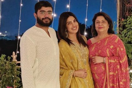 Priyanka Chopra With Mother Madhu Chopra And Siddharth Chopra