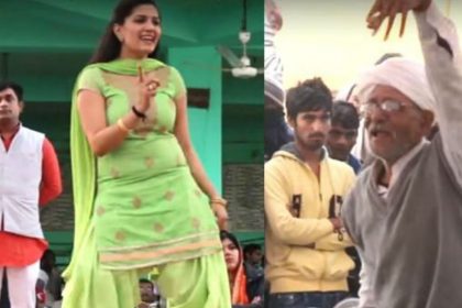 Sapna Choudhary viral dance video old man dancing infront of her