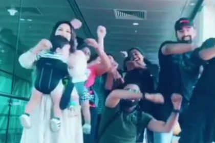 Sunny Leone dance with her twins when she was off for MTV Splitsvilla 12 shooting Rannvijay Singh