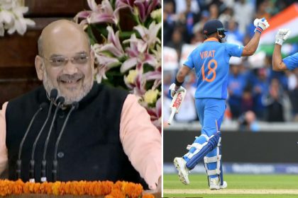 Amit Shah called it another strike after India victory against Pakistan cricket World Cup 2019