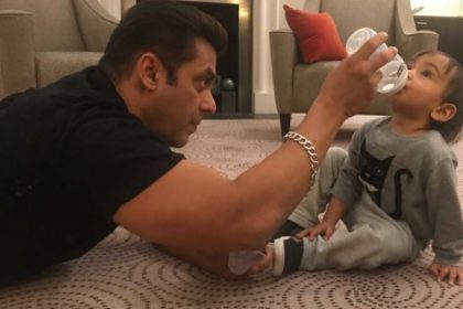 Salman khan with Aahil Khan