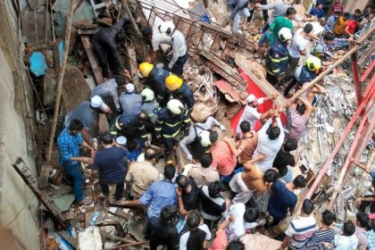 4 storey building collapses Mumbai Dongri 40 to 50 feared trapped NDRF and BMC on spot