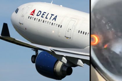 Delta plane engine break down video viral on social media