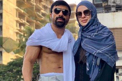 Ajaz Khan With Wife Andrea