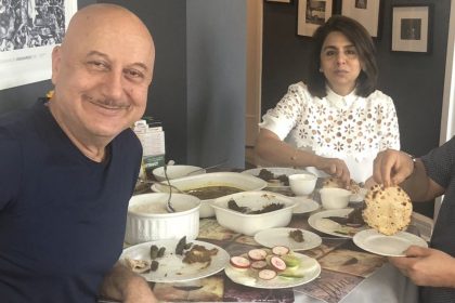 Anupam Kher, Neetu Kapoor And Rishi Kapoor