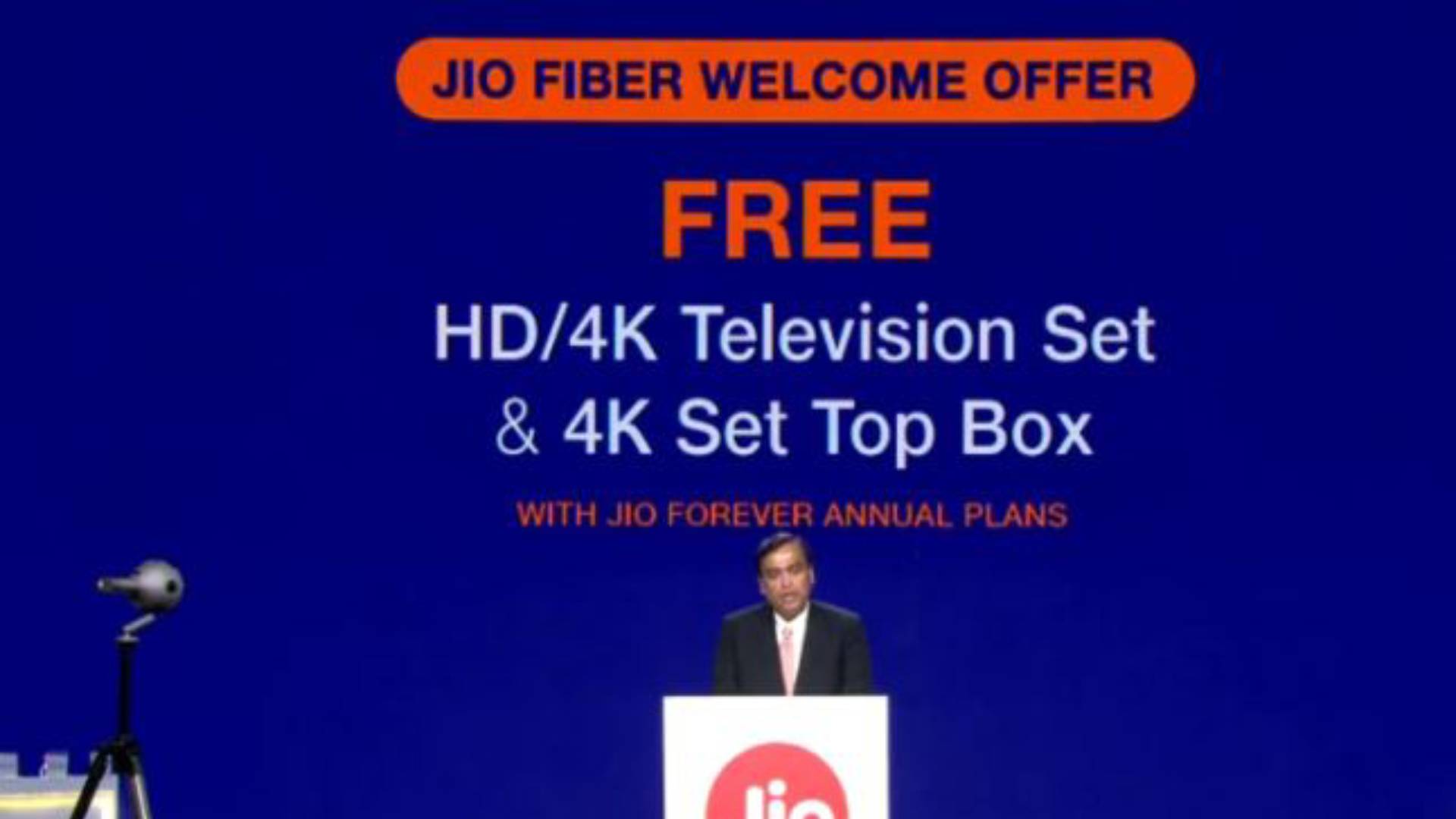 Jio GigaFiber Plan: मुकेश अंबानी ने लॉन्च किया जियो गीगाफाइबर प्लान, इन कस्टमर्स को मिलेगा फ्री LED टीवी