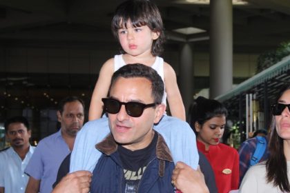 Saif Ali Khan, Tamiur Ali Khan And Kareena Kapoor