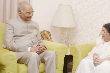 President Ram Nath Kovind, Lata Mangeshkar