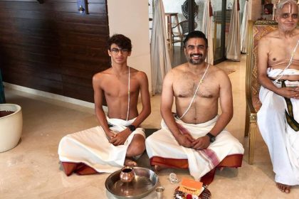 R Madhavan With Father And Son