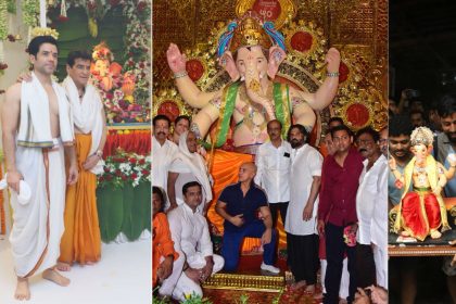 Ganesh Chaturthi: बॉलीवुड पर चढ़ा गणेश चतुर्थी का रंग, तस्वीरों में देखिए सितारों ने कैसे किया बप्पा का स्वागत