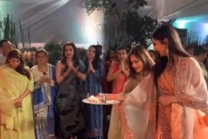 Katrina Kaif joins Salman Khan Family for Lord Ganesh aarti video viral Ganesh Chaturthi