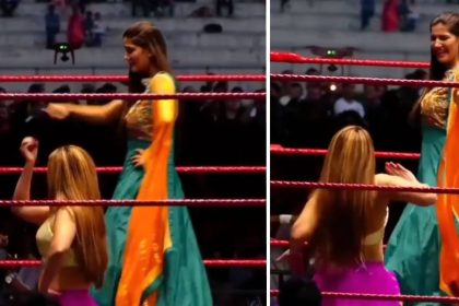 सपना चौधरी का WWE रिंग में वायरल डांस (फोटो-इंस्टाग्राम)