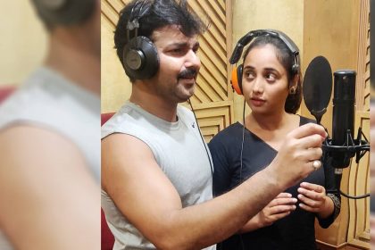 Rani Chatterjee Pawan Singh Song Recording