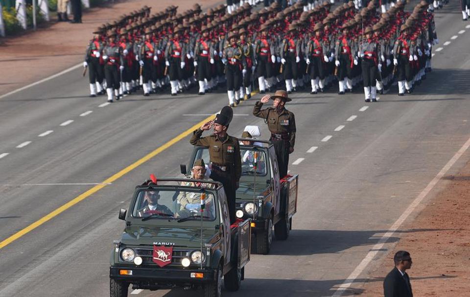 गणतंत्र दिवस परेड की तस्वीर