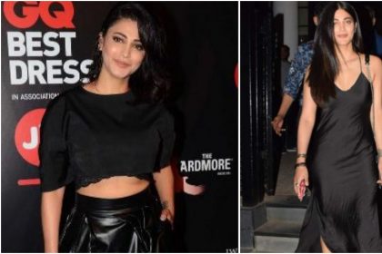 Shruti Haasan Photos: श्रुति हासन ब्लैक ड्रेस में ढा रही हैं कहर,तस्वीरें देख बन जाएगा आपका दिन