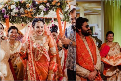 Kamya Punjabi introduces herself as Mrs Kamya Shalabh Dang, Shalabh welcome her in a Dang family