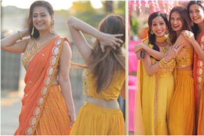 Shweta Tiwari look ethereal in yellow lehenga at brother Nidhaan Tiwari wedding, see photos