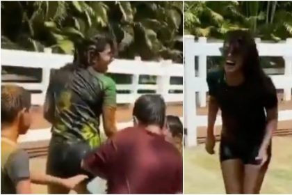 Priyanka Chopra Holi Video: निक जोनास के सामने प्रियंका पर लड़कों ने फेंका रंग, Video हुआ viral