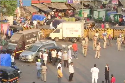 After Lockdown extended thousand of people reach at Bandra Station in Mumbai, Lathicharged by Cops