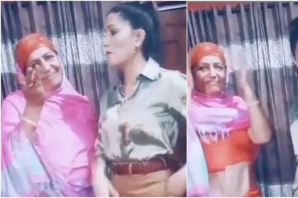 Sapna Choudhary Dance Video:सपना चौधरी ने माँ के साथ गजबन पानी पर लगाए जोरदार ठुमके,देखें Video