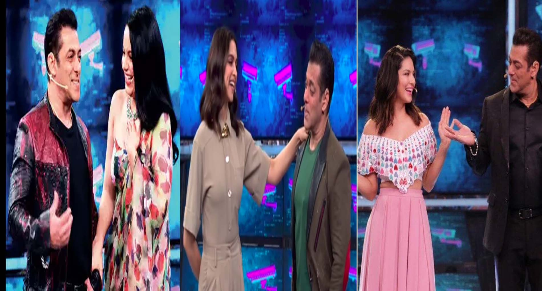 Bigg Boss में पहुंचे बॉलीवुड सेलेब्स तो हुआ जमकर धमाल! दीपिका,कंगना और मल्लिका ने की जमकर मस्ती