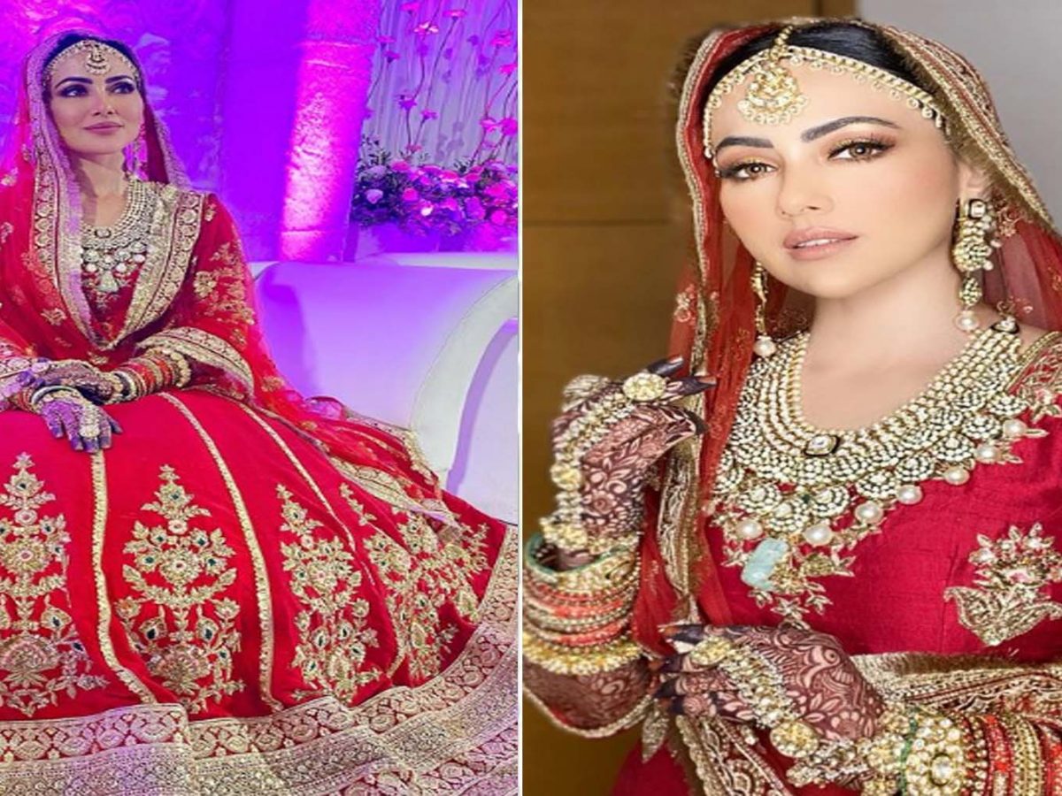 Sana Khan Lehenga Walima Look Reception Photo Viral On Social Media - सना  खान ने लहंगा लुक में शेयर किये फोटो! देखते ही देखते हो गए Viral, देखें  Photos - Hindi Rush -