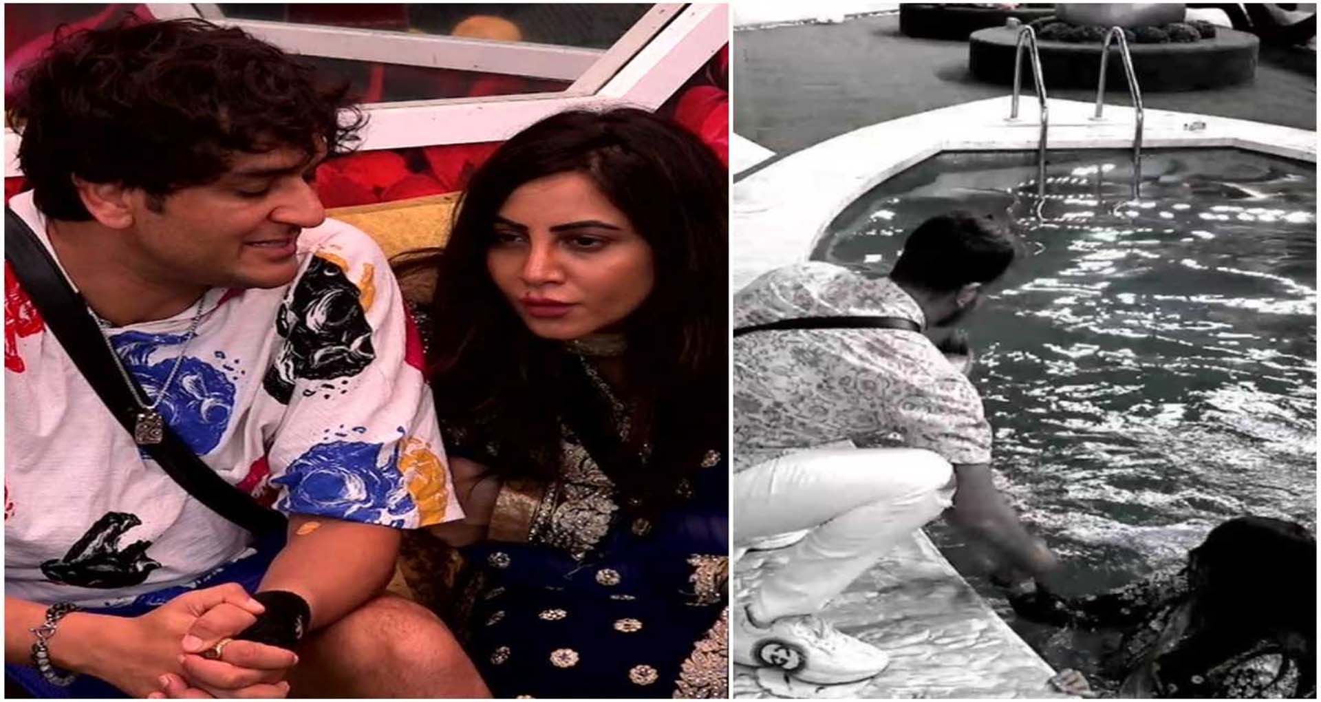 Bigg Boss 14: विकास गुप्ता ने अर्शी खान को दिया स्वीमिंग पूल में धक्का, बिग बॉस ने दी सजा