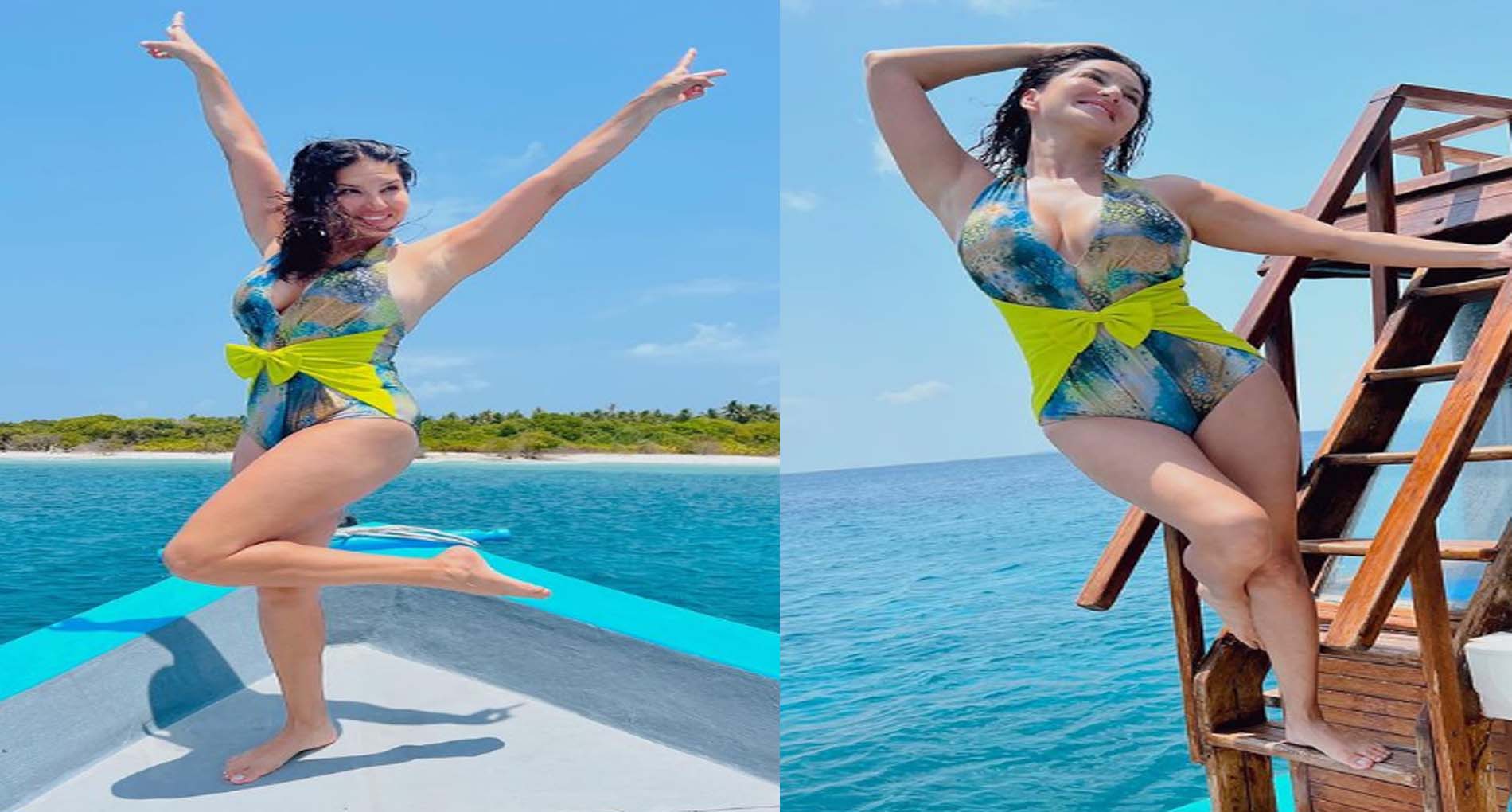 Sunny Leone Photos: सनी लियोन बनीं ‘जलपरी’! समंदर में Sea Turtle को देख खुश हुईं, फोटोज