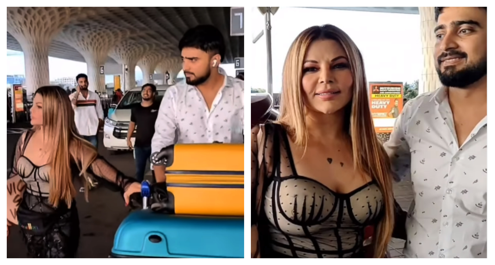 बॉयफ्रेंड आदिल दुर्रानी के साथ दुबई रवाना हुई Rakhi Sawant , वीडियो हुआ वायरल