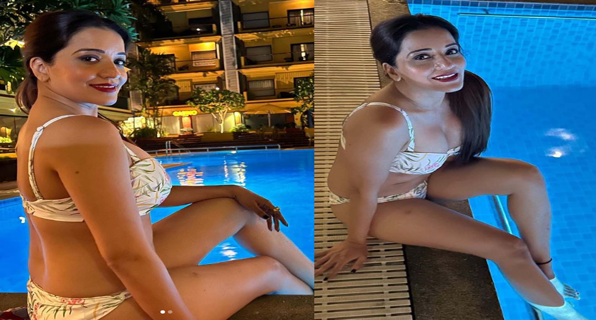 Monalisa Bikini Photos: पूल में बिकिनी पहन उतरीं मोनालिसा, बोल्ड लुक से हाई किया टेम्प्रेचर, देखें PHOTOS