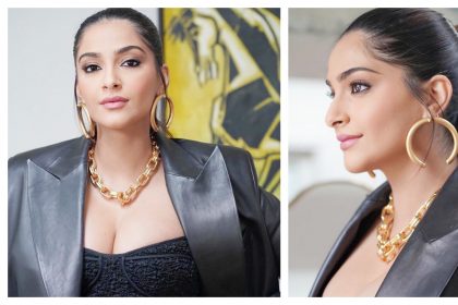 Black Dress में बेबी बंप फ्लॉन्ट करती नजर आई Sonam kapoor  ,Cute तस्वीरें हुई वायरल