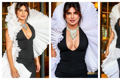 डीप नेकलाइन ड्रेस में Priyanka Chopra का दिखा क्लीवेज, बोल्ड लुक की तस्वीरें हुई वायरल!