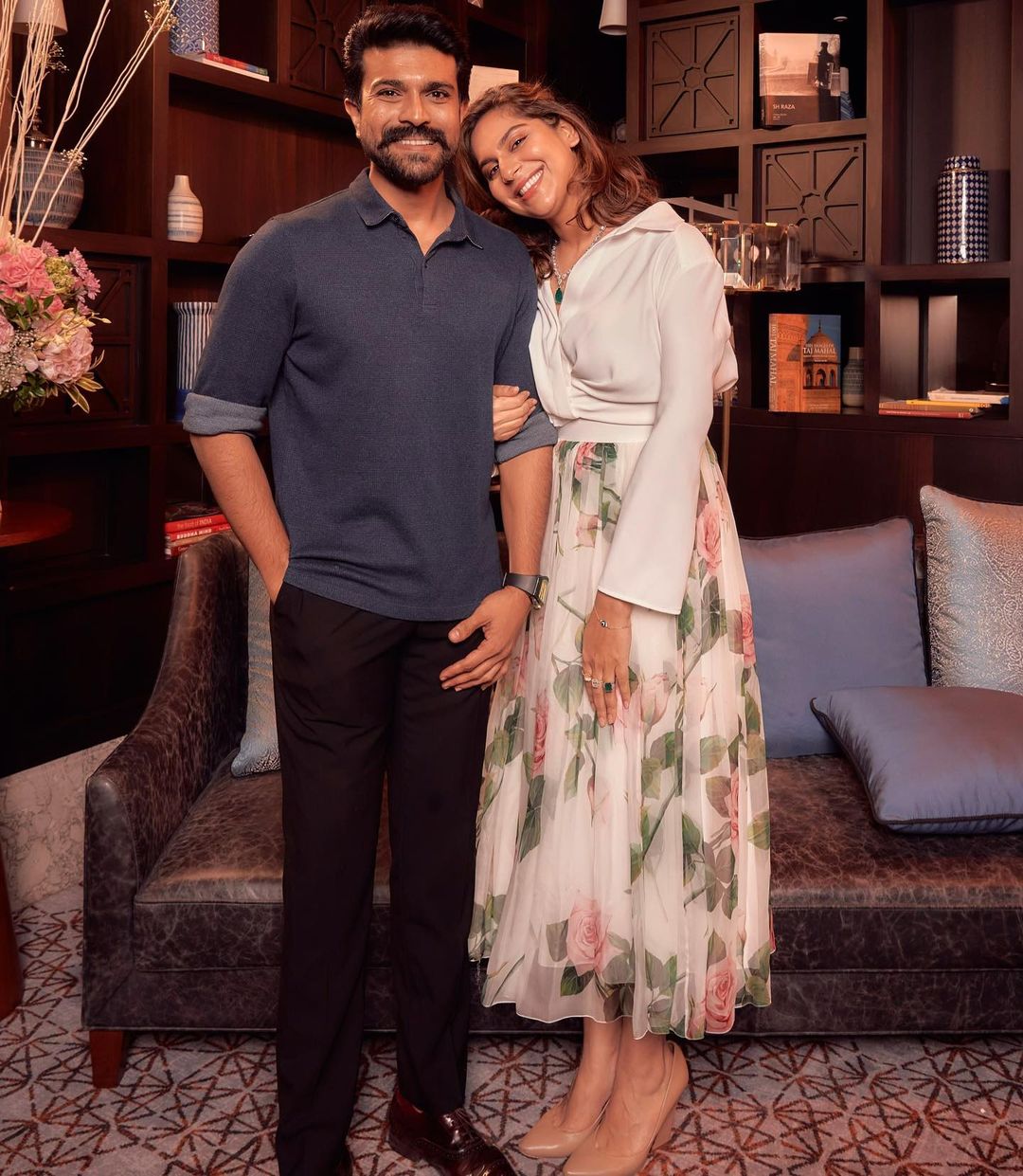 Ram Charan with wife Upasana Kamineni