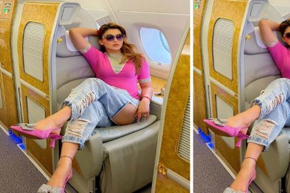 Urvashi Rautela Photos: उर्वशी रौतेला ने पहनी पिछवाड़े से फ़टी हुई जीन्स, यूजर्स ने कर दी खिंचाई