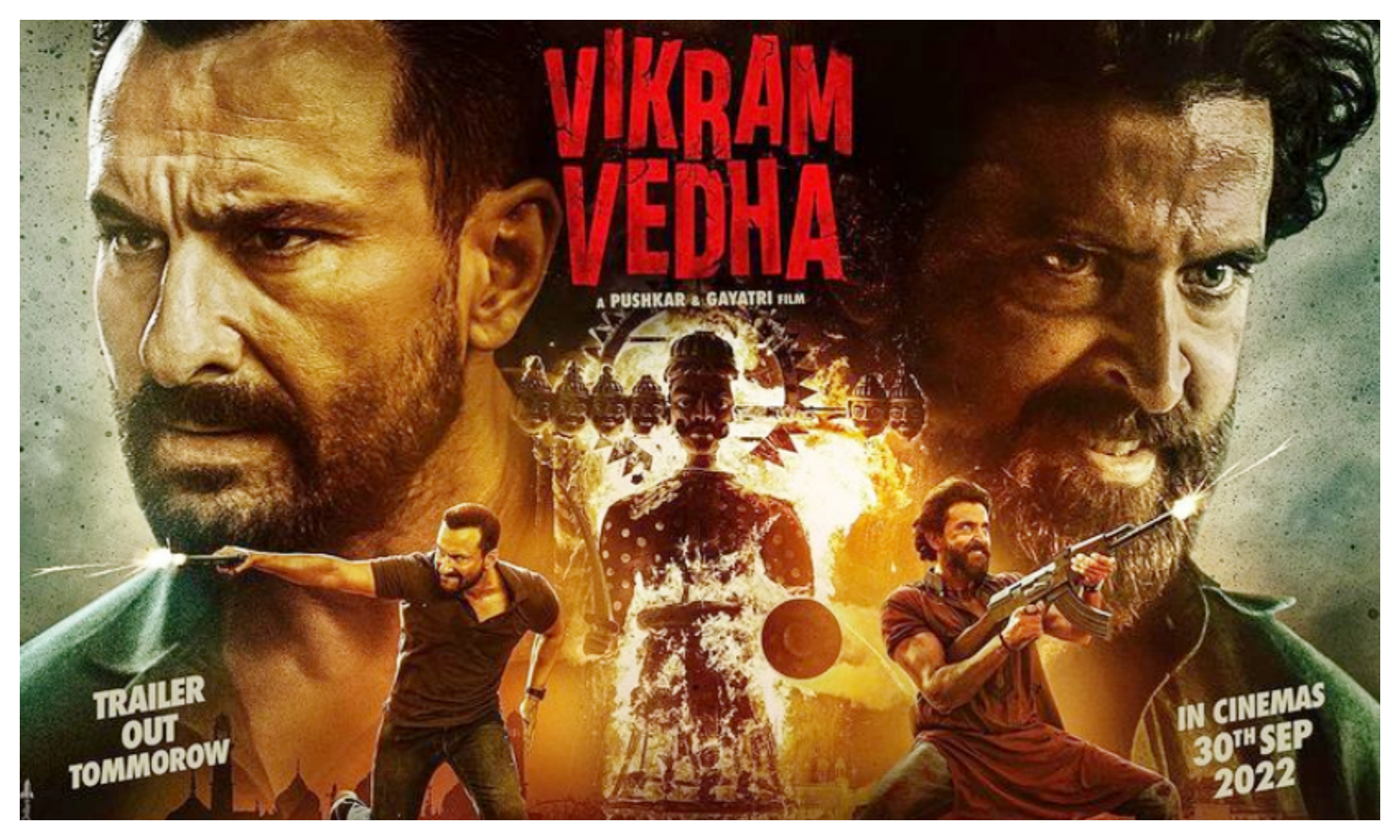 Vikram Vedha Trailer: ऋतिक रोशन और सैफ अली खान की फिल्म विक्रम वेधा का ट्रेलर हुआ रिलीज़, पक्की ब्लॉकबस्टर होगी