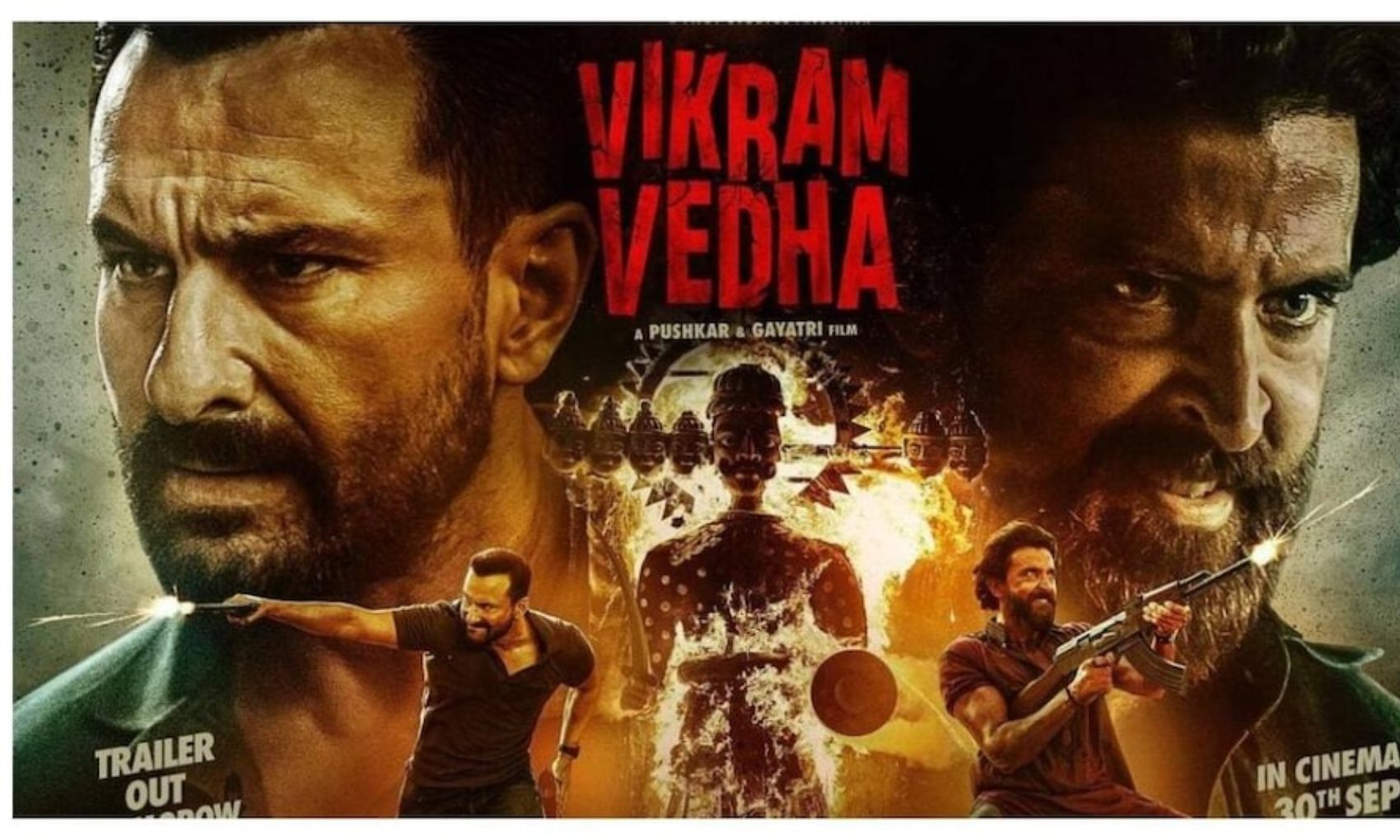 Vikram Vedha Twitter Review: विक्रम-वेधा में ऋतिक रोशन पर भारी पड़े सैफ अली खान, जानें फैंस का रिएक्शन