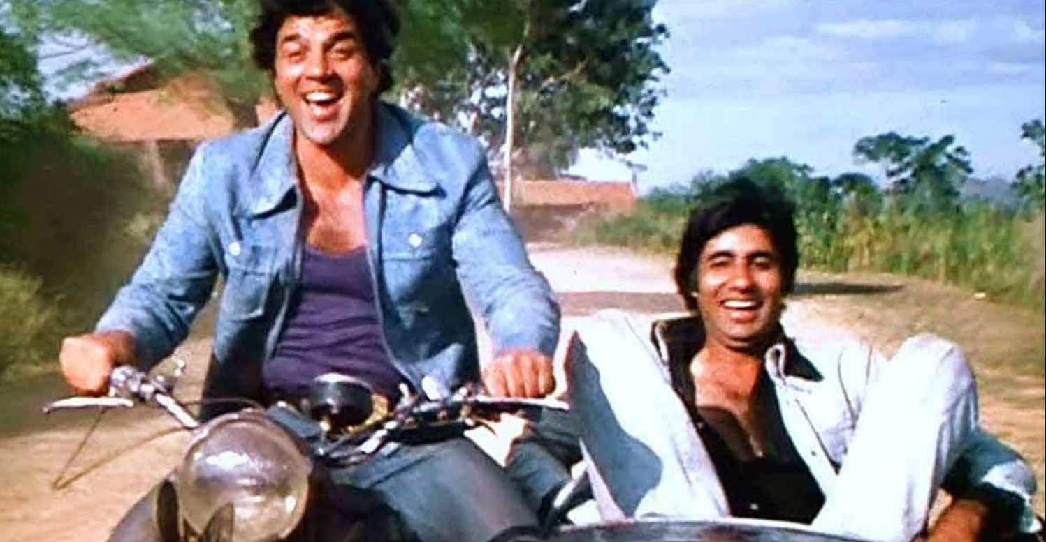 Amitabh Bachchan with Dharmendra 