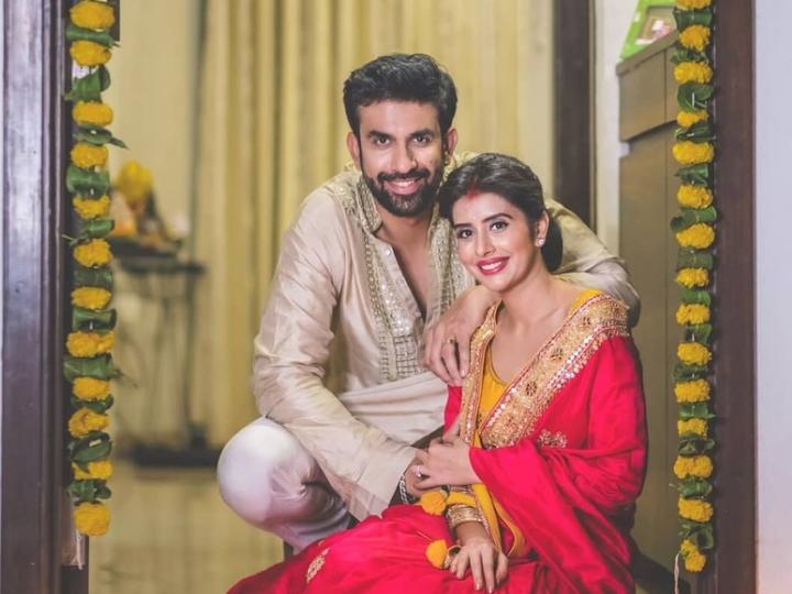 Charu Asopa and Rajeev Sen