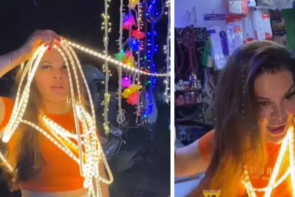 Rakhi Sawant Viral Video: दिवाली के मौके पर राखी सावंत ने पूरे बदन में लगा डाली लाइट, कहा- मैं फटू क्या