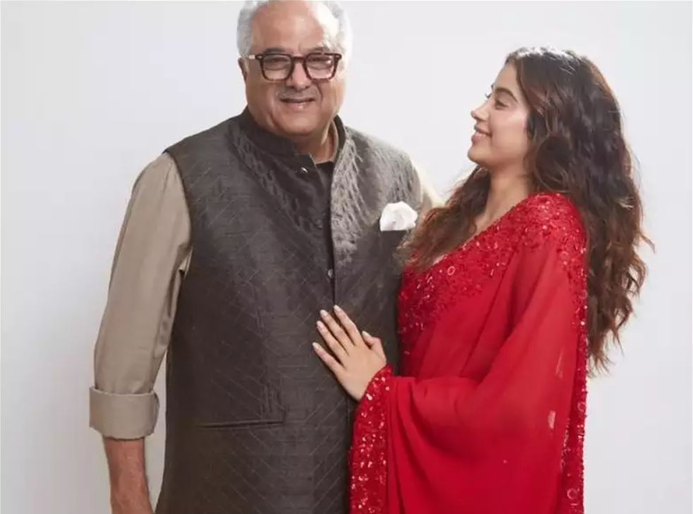 Janhvi Kapoor with Father Boney Kapoor